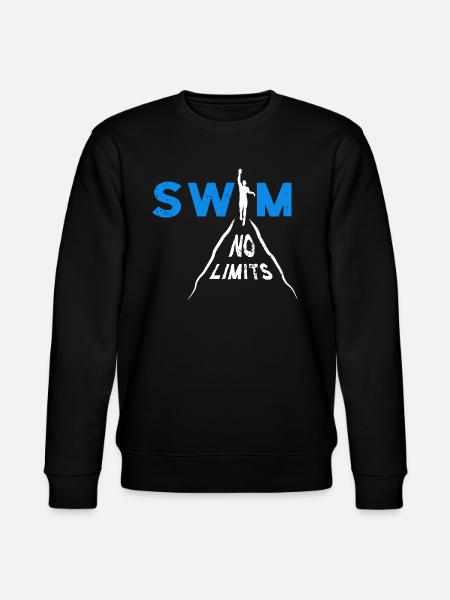 Swimming Swim No Limits - Stanley/Stella CHANGER Unisex Organic Sweatshirt - black