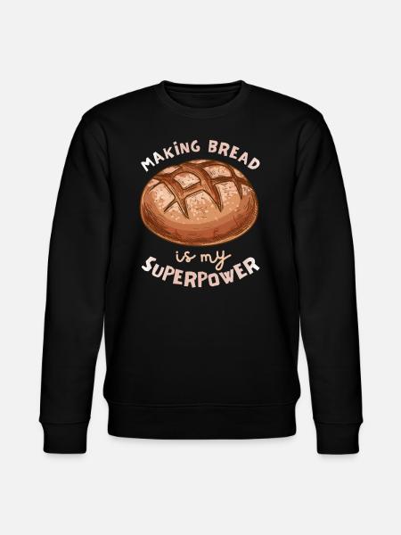 Baking bread, saying, baker, baker - Stanley/Stella CHANGER Unisex Organic Sweatshirt - black
