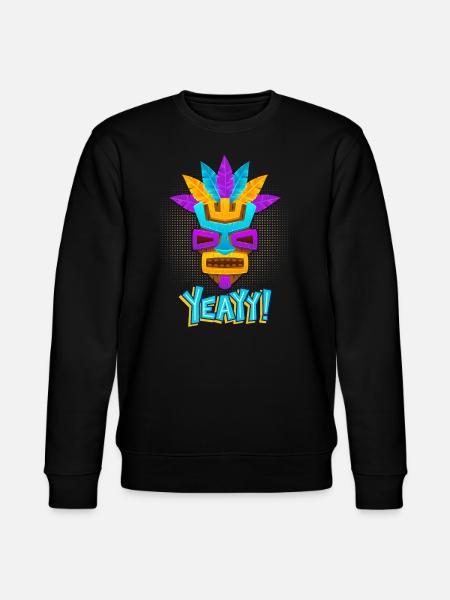 Aztecs, Mayan culture, tribal culture folklore mask - Stanley/Stella CHANGER Unisex Organic Sweatshirt - black
