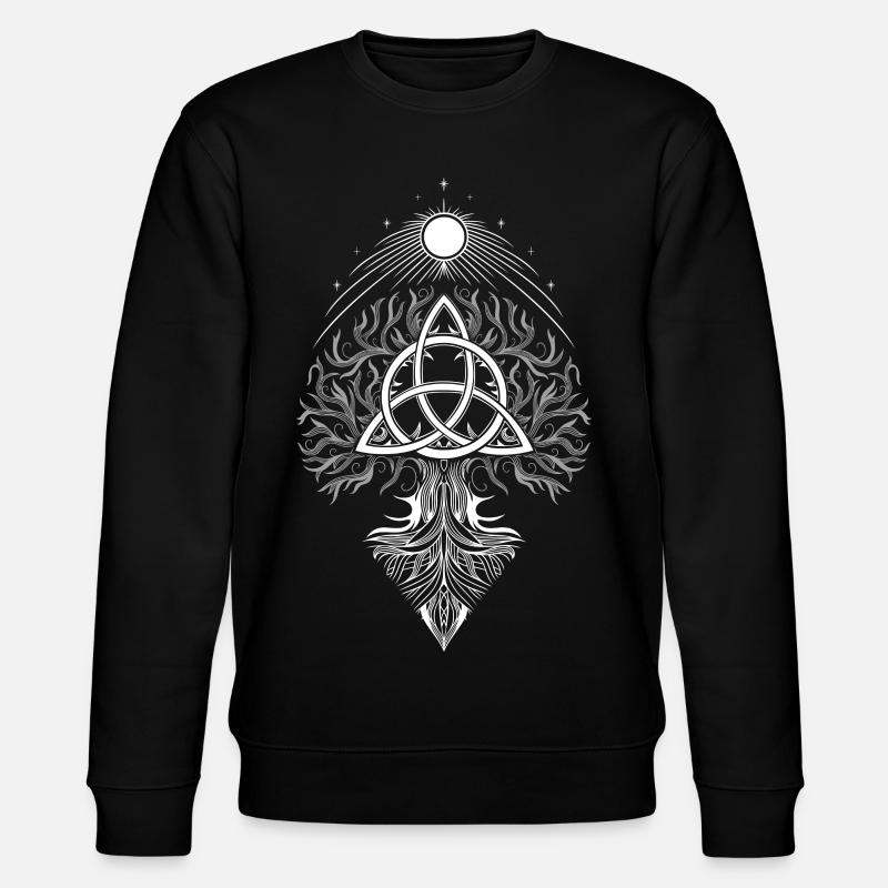 Yggdrasil Arbre de Vie Triquetra - Sweat bio CHANGER Stanley/Stella Unisexe - noir
