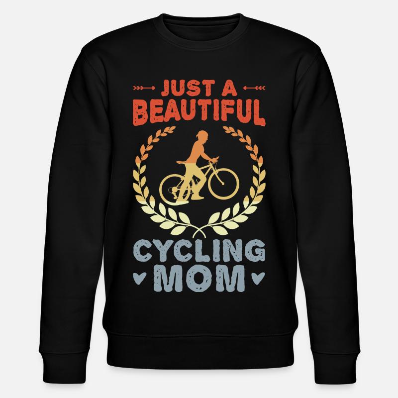 Fahrrad Mutter - Stanley/Stella Unisex Bio-Sweatshirt CHANGER  - Schwarz