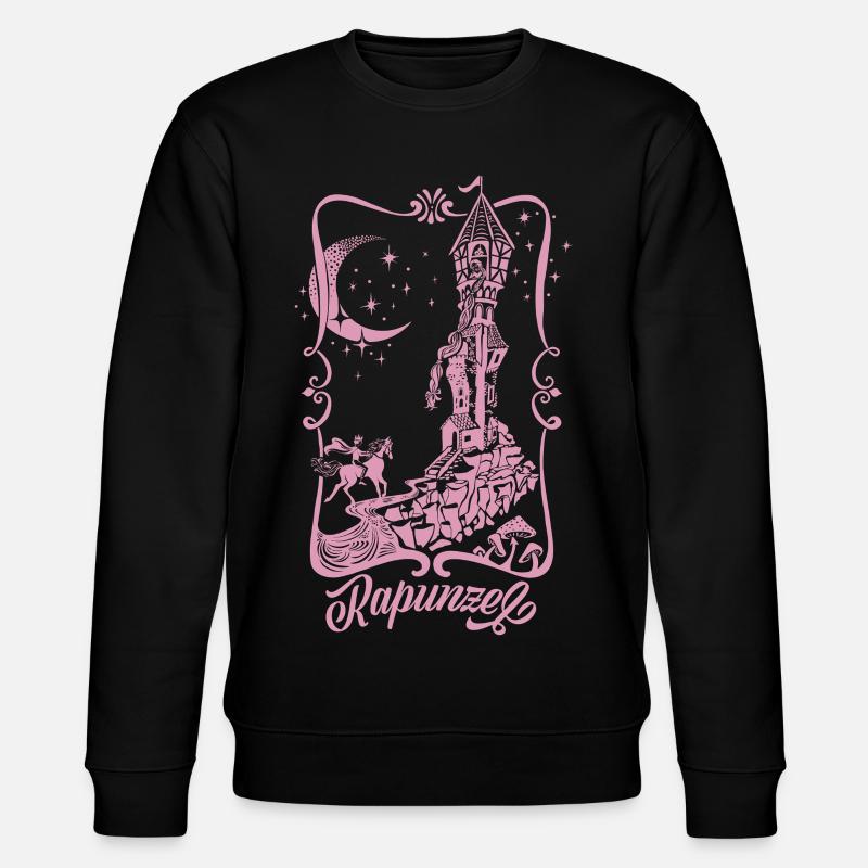 Tour Raiponce Silhouette Rose - Sweat bio CHANGER Stanley/Stella Unisexe - noir