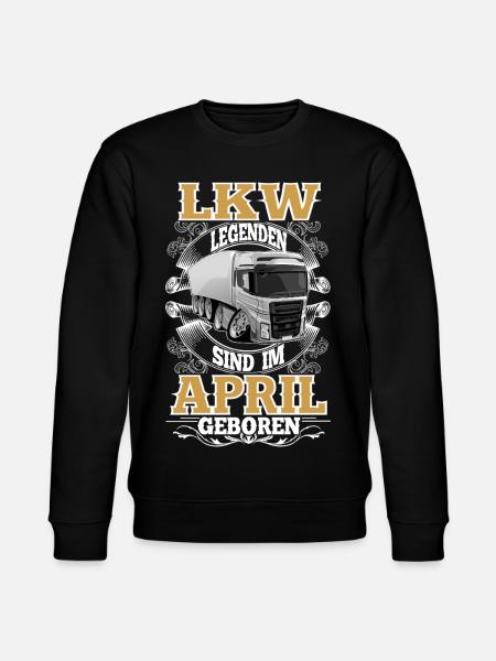 Truck Driver Birthday April - Stanley/Stella CHANGER Unisex Organic Sweatshirt - black