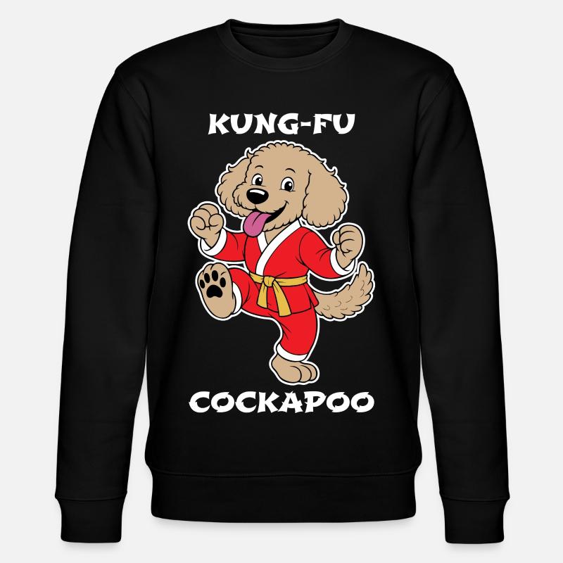 Cockapoo Kung-Fu  - Stanley/Stella CHANGER Unisex Organic Sweatshirt - black