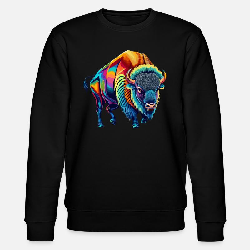 Bison - Stanley/Stella Unisex Bio-Sweatshirt CHANGER  - Schwarz