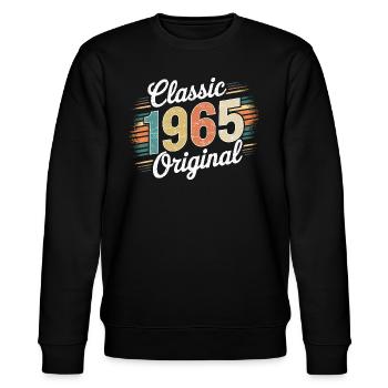 Classique 1965 Original - 60e anniversaire - Sweat bio CHANGER Stanley/Stella Unisexe - noir - Devant - Nik (191cm) & Marisol (170cm)