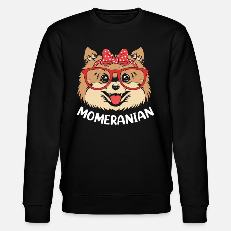 Poméranien Chien de Poméranie - Sweat bio CHANGER Stanley/Stella Unisexe - noir