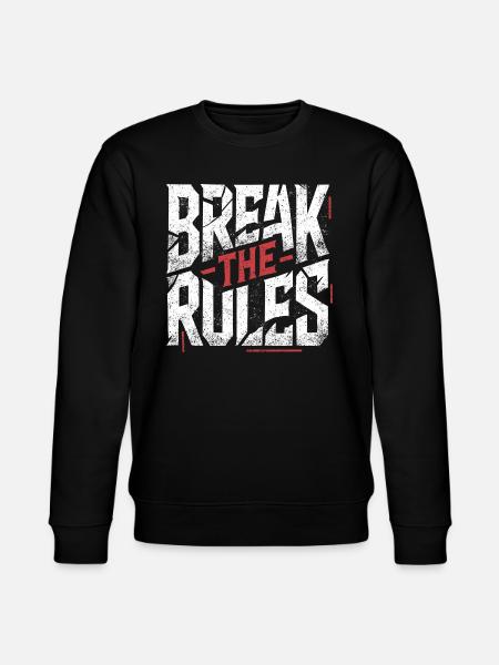 Break the Rules - Stanley/Stella CHANGER Unisex Organic Sweatshirt - black