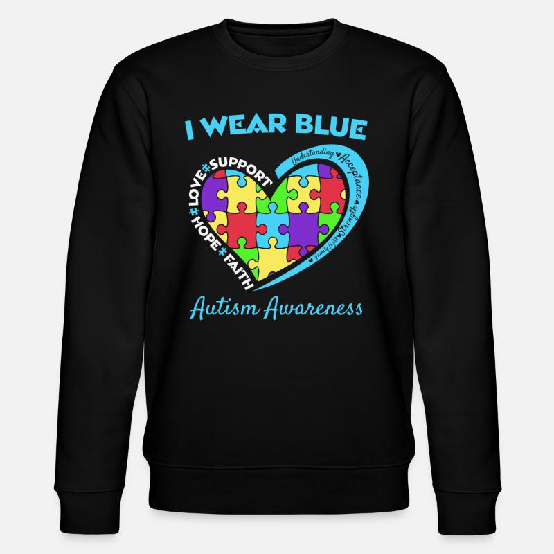 Autism - Stanley/Stella CHANGER Unisex Organic Sweatshirt - black
