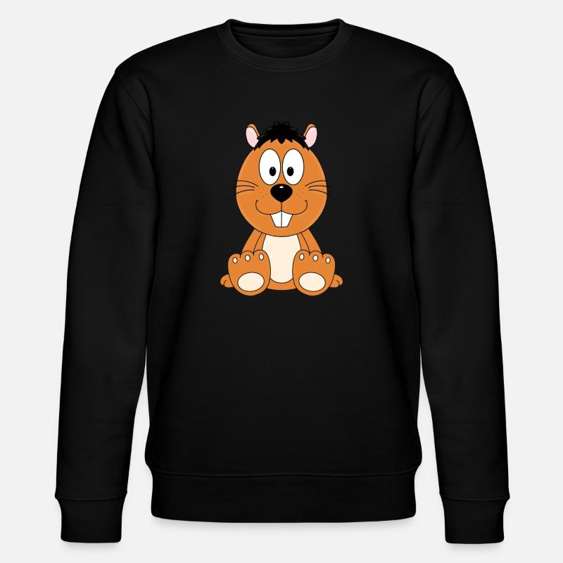 BIBER - OTTER - TIER - TIERE - Stanley/Stella Unisex Bio-Sweatshirt CHANGER  - Schwarz