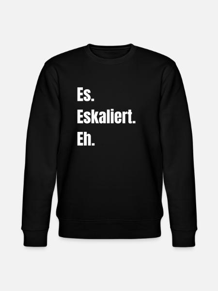 Es. Eskaliert. Eh. - Stanley/Stella Unisex Bio-Sweatshirt CHANGER - Schwarz
