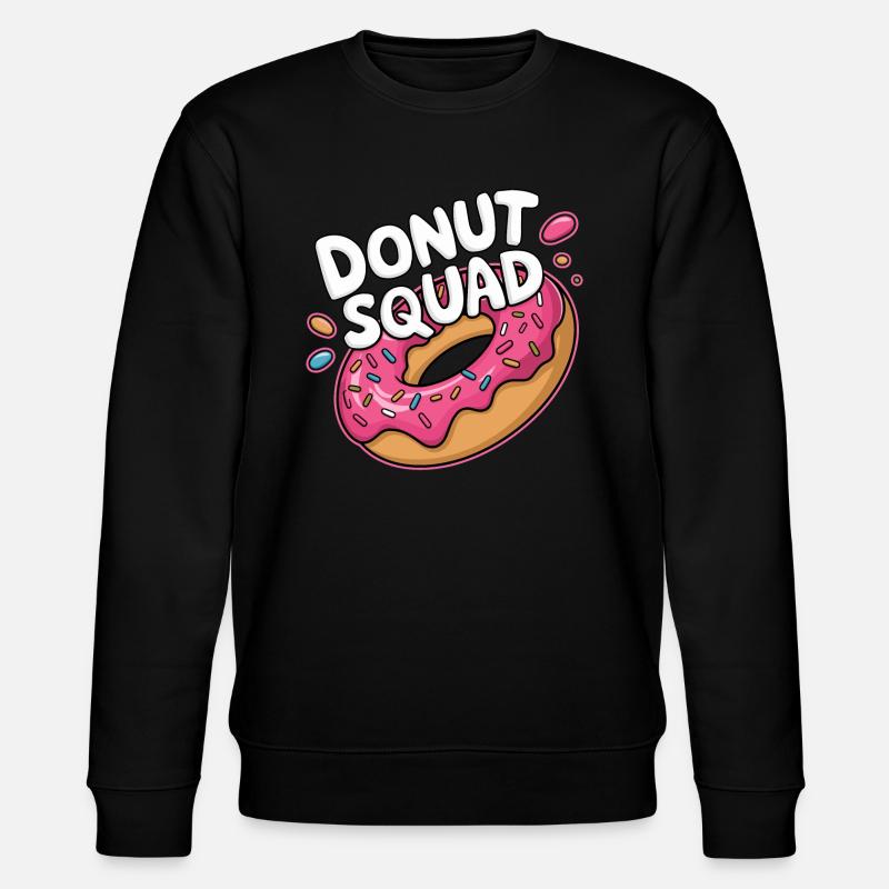 Donut Squad Donuts Doughnut - Stanley/Stella Unisex Bio-Sweatshirt CHANGER  - Schwarz