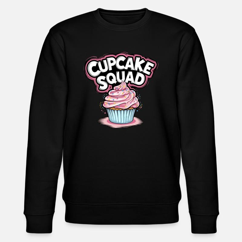 Cupcake Squad Cake Cupcake Muffin - Stanley/Stella CHANGER Unisex Organic Sweatshirt - black