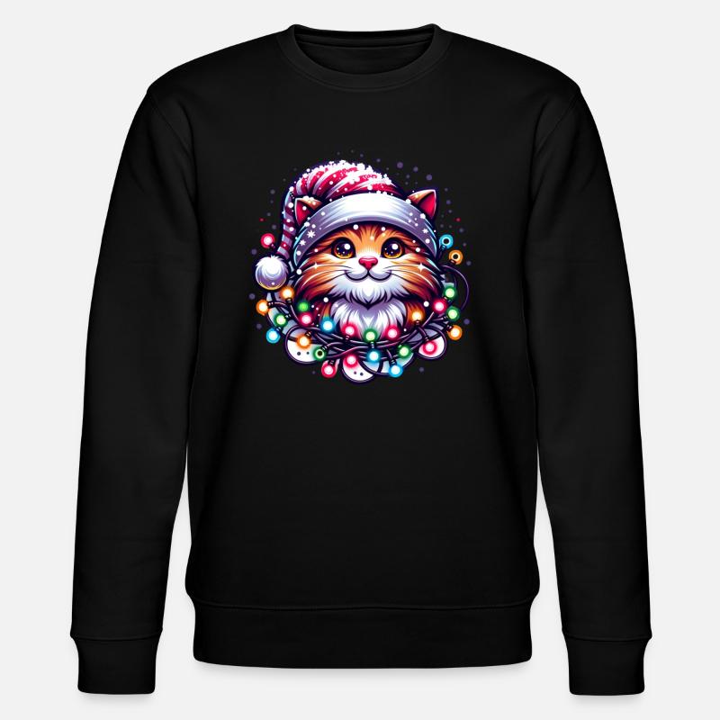 Katze - Stanley/Stella Unisex Bio-Sweatshirt CHANGER - Schwarz