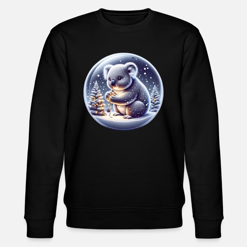 Koala Winter - Stanley/Stella CHANGER Unisex Organic Sweatshirt - black