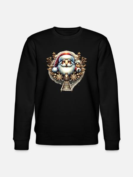 Santa Christmas - Stanley/Stella CHANGER Unisex Organic Sweatshirt - black