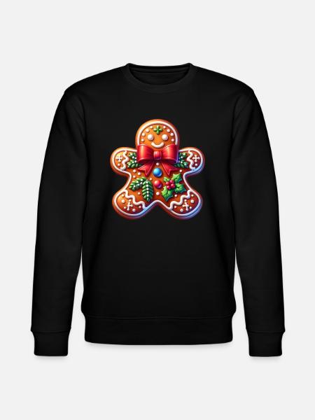 Lebkuchen Weihnachtsgeschenk - Stanley/Stella Unisex Bio-Sweatshirt CHANGER - Schwarz