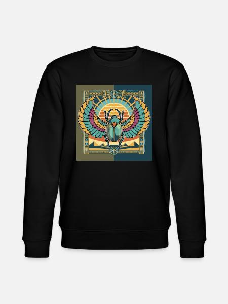 KHEPRI God of the Rising Sun - Stanley/Stella CHANGER Unisex Organic Sweatshirt - black
