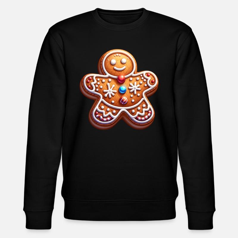 Gingerbread Cookies Baking Advent - Stanley/Stella CHANGER Unisex Organic Sweatshirt - black