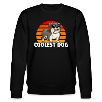 Coolest Dog - Vintage Sunset - Stanley/Stella Unisex Bio-Sweatshirt CHANGER  - Schwarz - Vorne - Nik (191cm) & Marisol (170cm)
