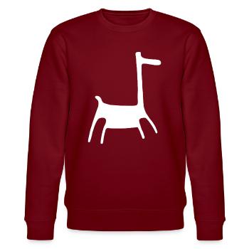 Nazca Lines | Peru Geoglyphs Las Líneas De Nazca - Stanley/Stella CHANGER Unisex Organic Sweatshirt - burgundy - Front - Nik (191cm) & Marisol (170cm)
