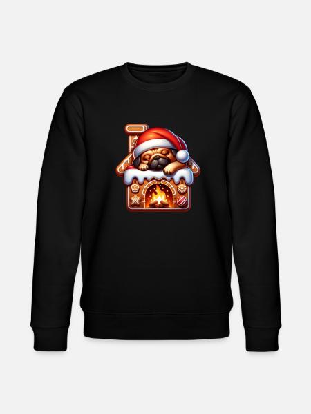Pug - Stanley/Stella CHANGER Unisex Organic Sweatshirt - black