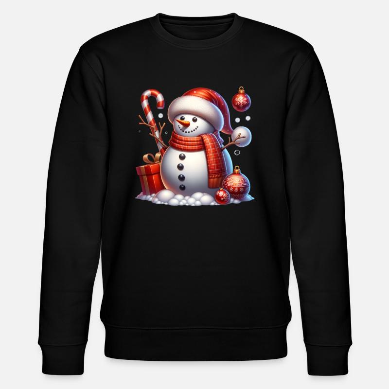 Weihnachten - Stanley/Stella Unisex Bio-Sweatshirt CHANGER  - Schwarz