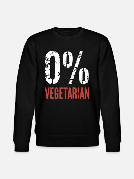 0% Vegetarian 9 - Stanley/Stella Unisex Bio-Sweatshirt CHANGER  - Schwarz