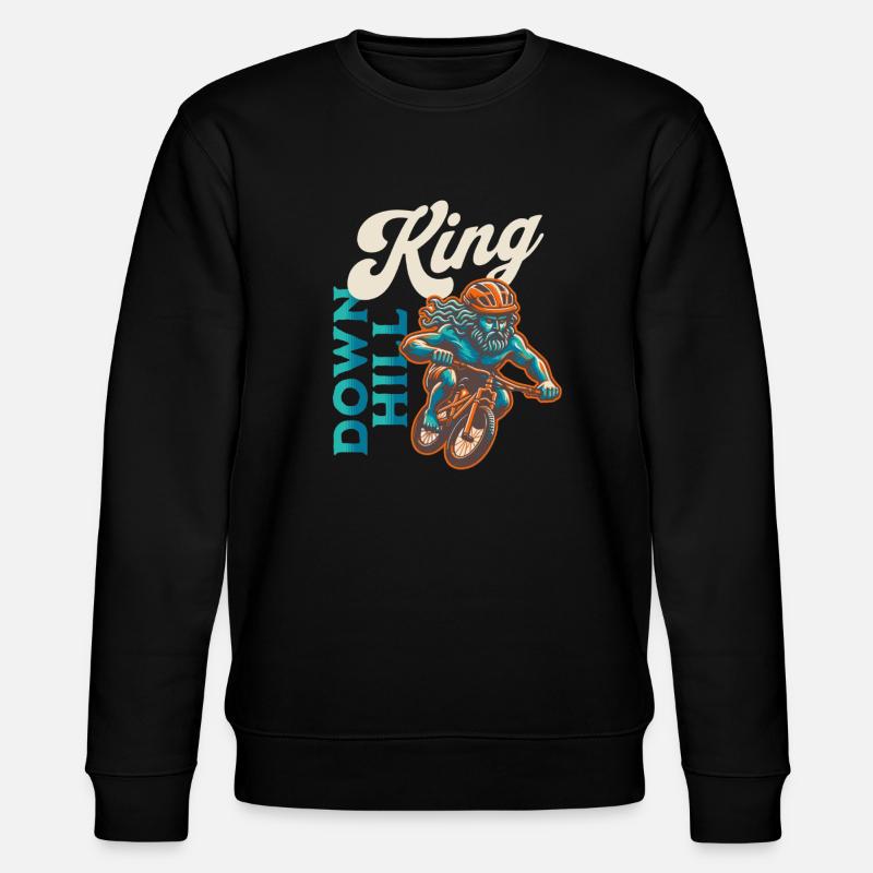 Downhill King - Stanley/Stella Unisex Bio-Sweatshirt CHANGER  - Schwarz
