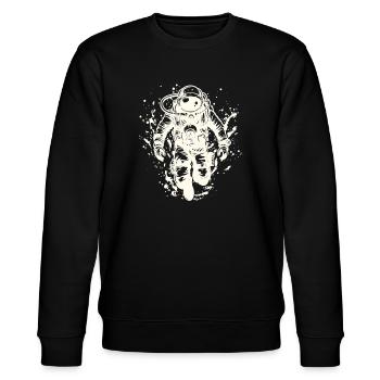 diving scuba höhlentauchen tauchschein - Stanley/Stella Unisex Bio-Sweatshirt CHANGER  - Schwarz - Vorne - Nik (191cm) & Marisol (170cm)