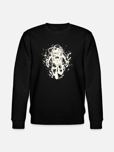 diving scuba höhlentauchen tauchschein - Stanley/Stella Unisex Bio-Sweatshirt CHANGER  - Schwarz