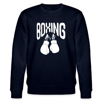 Boxe Gants de boxe Ring de boxe Arts martiaux - Sweat bio CHANGER Stanley/Stella Unisexe - marine - Devant - Nik (191cm) & Marisol (170cm)
