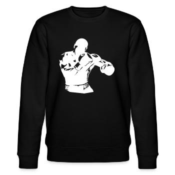 Boxe Arts martiaux Lutte Gants de boxe - Sweat bio CHANGER Stanley/Stella Unisexe - noir - Devant - Nik (191cm) & Marisol (170cm)