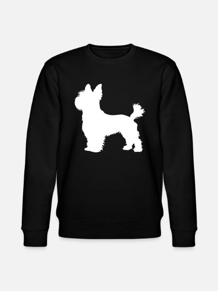 yorkshire hund terrier weiss - Stanley/Stella Unisex Bio-Sweatshirt CHANGER  - Schwarz