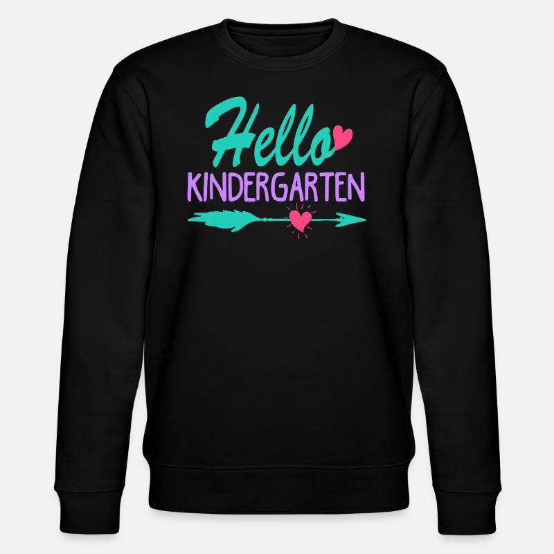 Hello Kindergarten - Stanley/Stella CHANGER Unisex Organic Sweatshirt - black