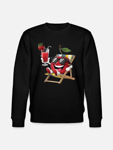 Cherry - Stanley/Stella Unisex Bio-Sweatshirt CHANGER - Schwarz