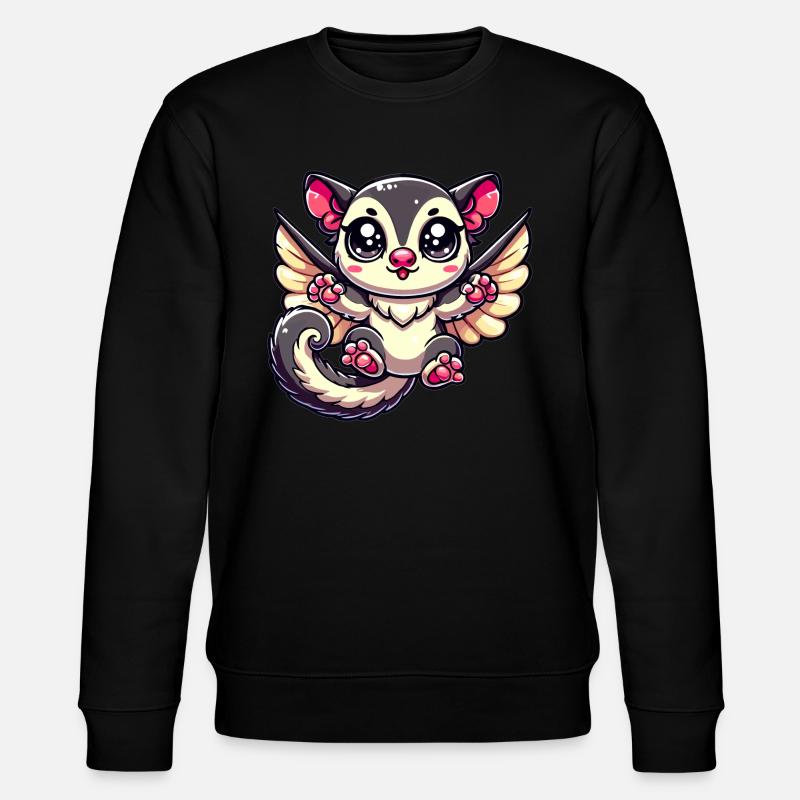 Sugar Glider - Stanley/Stella CHANGER Unisex Organic Sweatshirt - black
