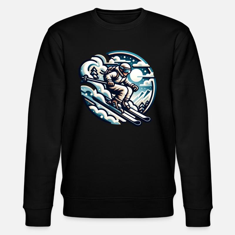 Skiing - Stanley/Stella CHANGER Unisex Organic Sweatshirt - black