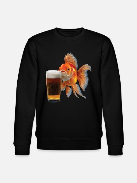 Goldfisch Bier - Stanley/Stella Unisex Bio-Sweatshirt CHANGER  - Schwarz