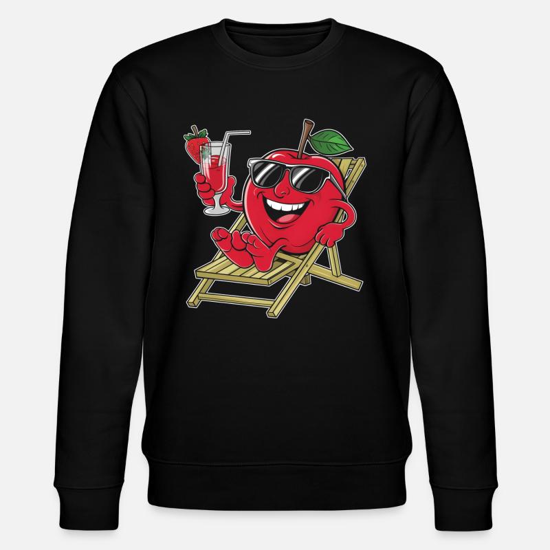 Apfel - Stanley/Stella Unisex Bio-Sweatshirt CHANGER  - Schwarz