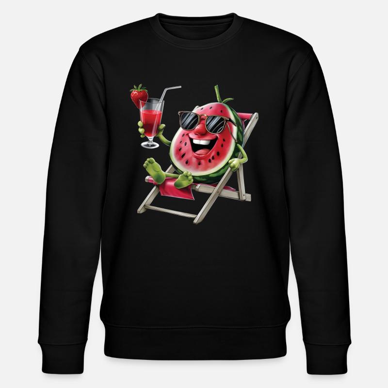 Watermelon - Stanley/Stella Unisex Bio-Sweatshirt CHANGER  - Schwarz