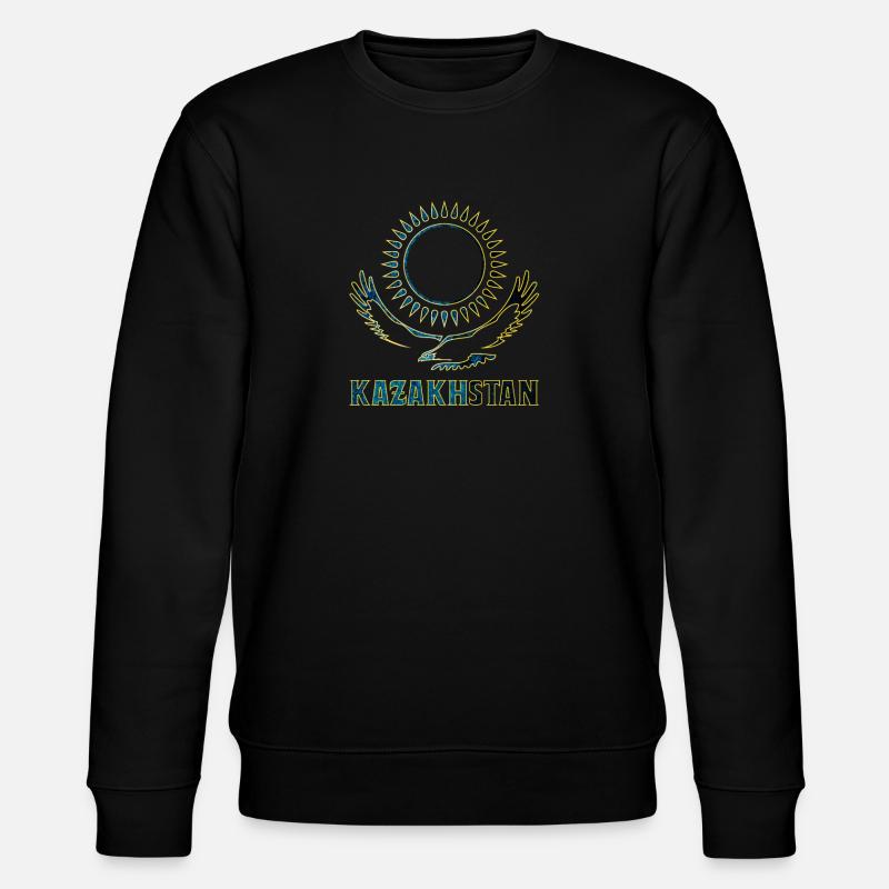 Kasachstan Steppenadler Geschenk - Stanley/Stella Unisex Bio-Sweatshirt CHANGER  - Schwarz