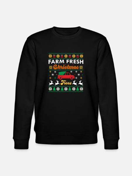 Farm Fresh Christmas Trees - Stanley/Stella CHANGER Unisex Organic Sweatshirt - black