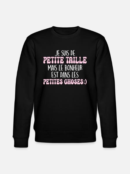 Petite Taille Humour Petite Femme - Sweat bio CHANGER Stanley/Stella Unisexe - noir