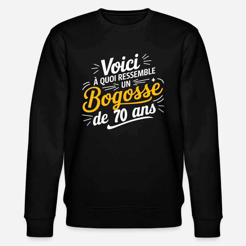 BOGOSSE DE 70 - Sweat bio CHANGER Stanley/Stella Unisexe - noir