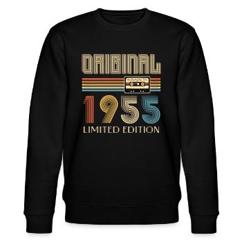 70e anniversaire 70e anniversaire Original 1955 - Sweat bio CHANGER Stanley/Stella Unisexe - noir - Devant - Nik (191cm) & Marisol (170cm)