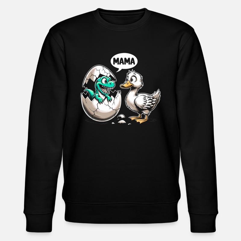 Dino meets duckling - Stanley/Stella CHANGER Unisex Organic Sweatshirt - black