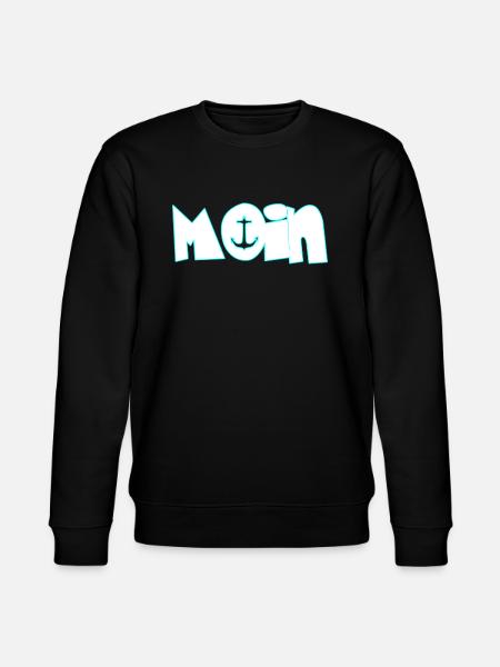 Moin moin - Stanley/Stella Unisex Bio-Sweatshirt CHANGER - Schwarz