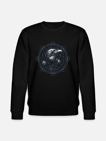 Raven Mythology - Stanley/Stella CHANGER Unisex Organic Sweatshirt - black