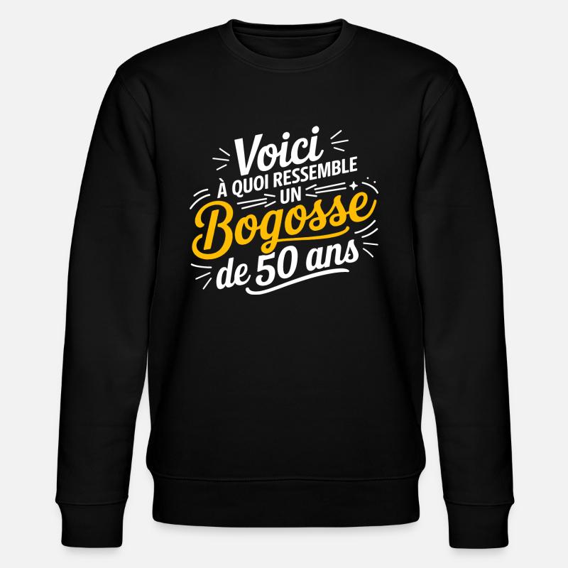 BOGOSSE DE 50 - Sweat bio CHANGER Stanley/Stella Unisexe - noir